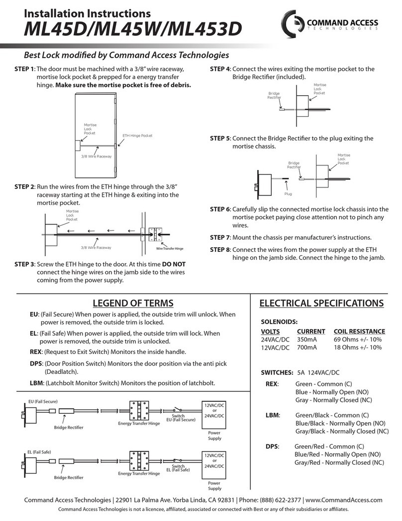 Command access ML45D User manual