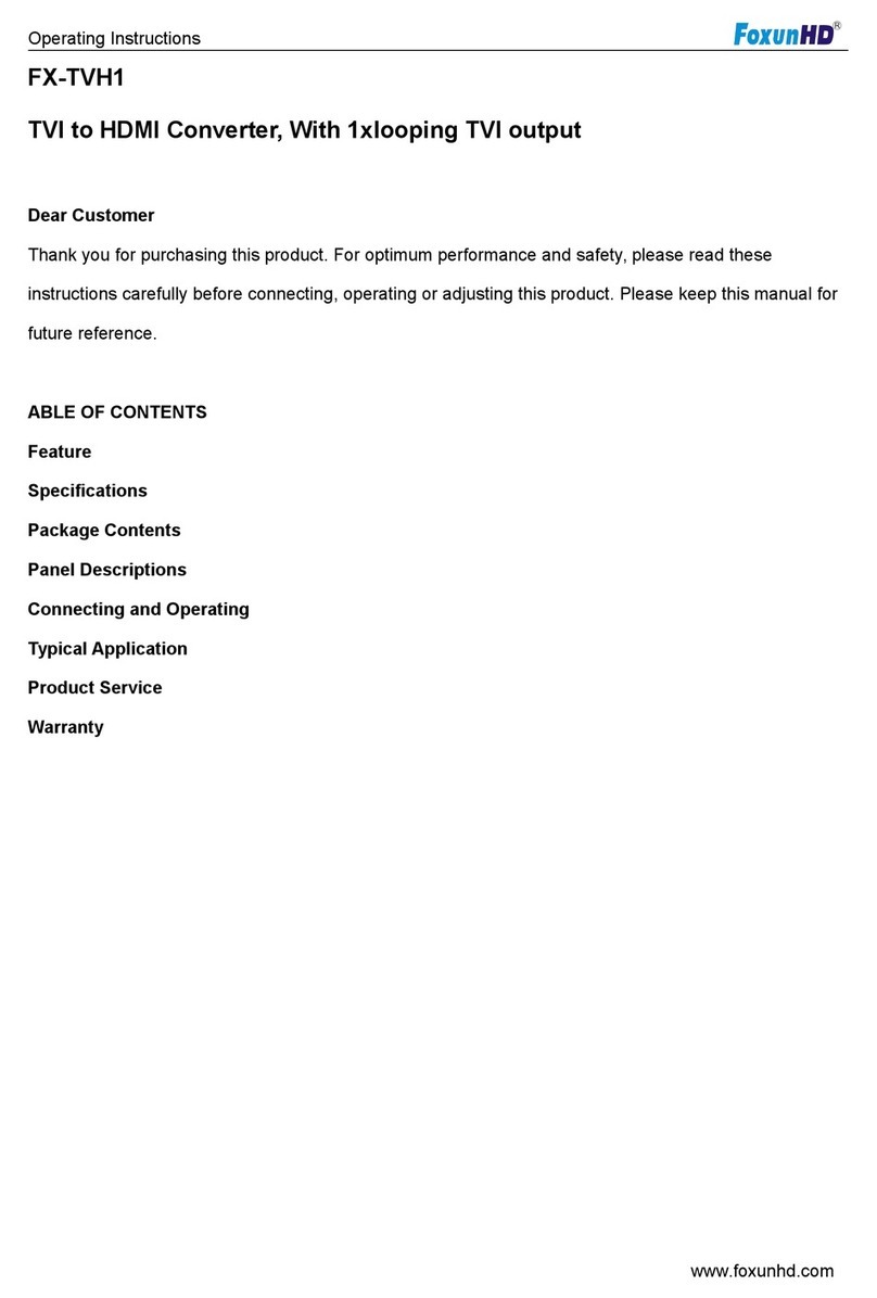foxunhd FX-TVH1 operating instructions