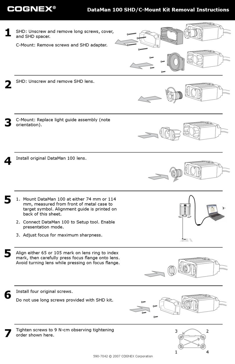 Cognex DataMan 100 Removal Instructions