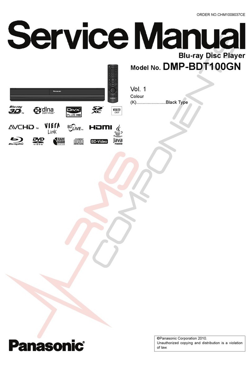 Panasonic DMP-BDT100GN User manual