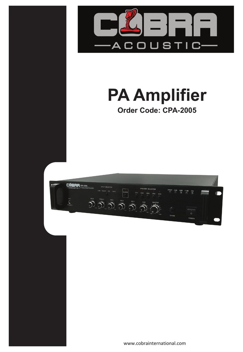 Cobra Acoustic CPA-2005 user manual