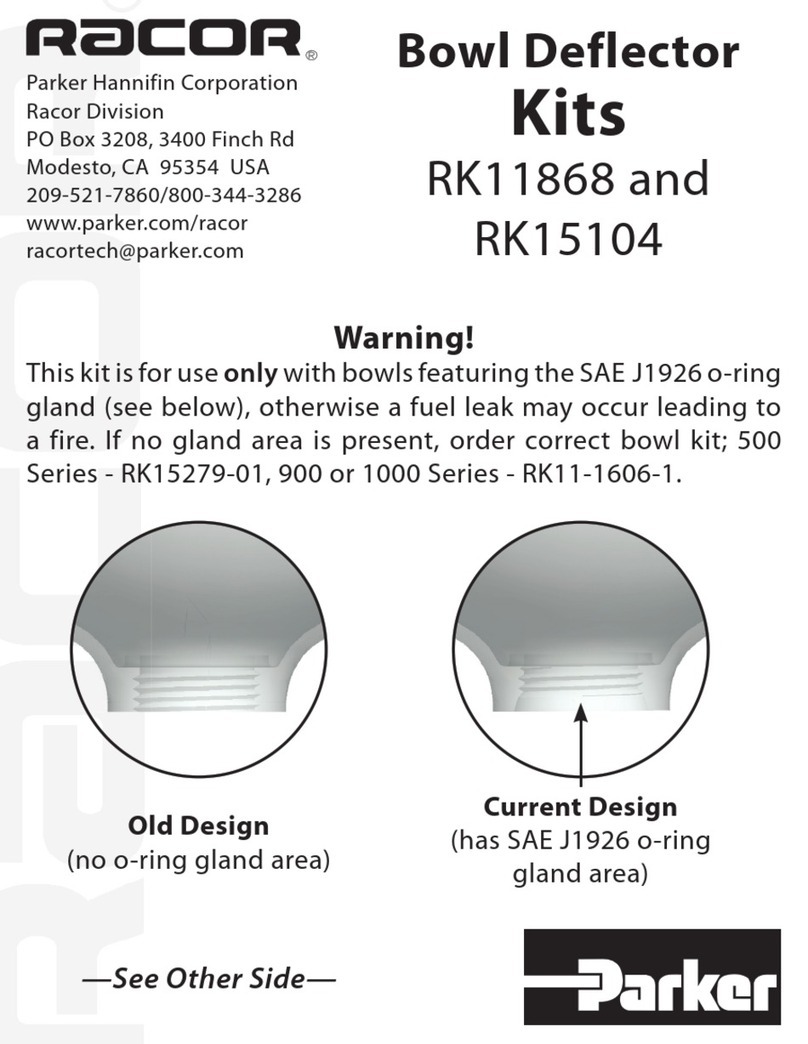 Parker Racor RK11868 User manual