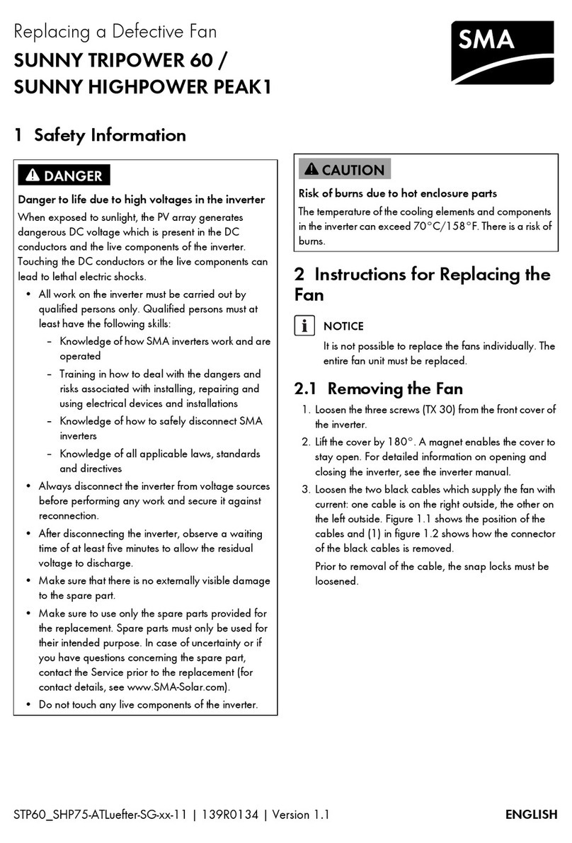 SMA SUNNY TRIPOWER 60 Service manual