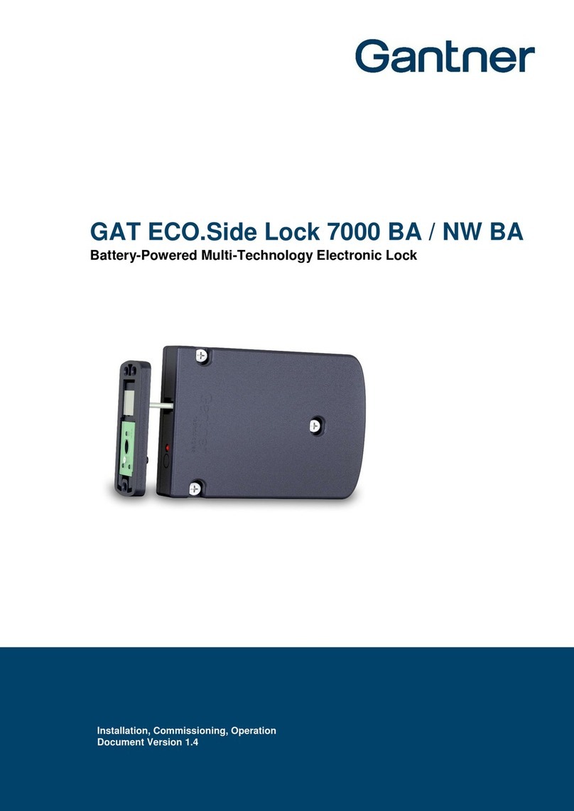Gantner GAT ECO.Side Lock 7000 BA Guide Gantner GAT ECO.Side Lock 7000 BA Guide