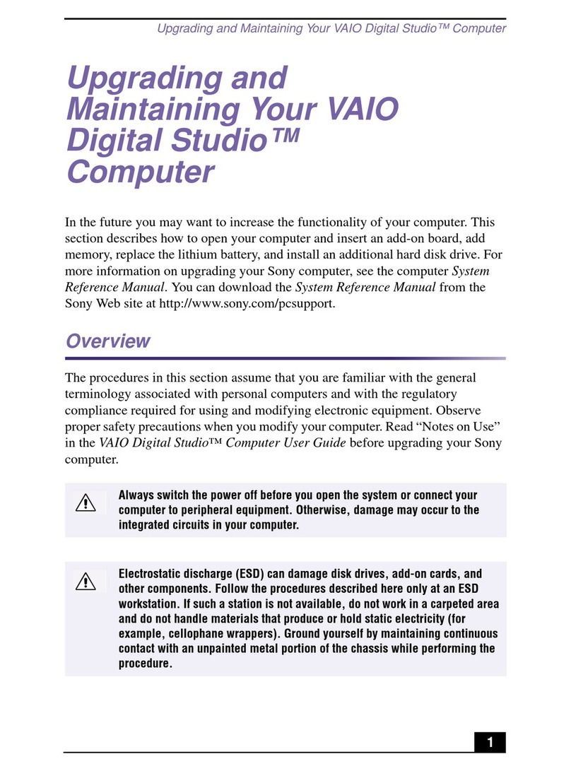 VAIO Digital Studio Upgrading and Maintaining