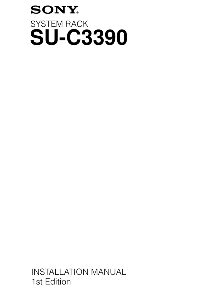 Sony SU-C3390 installation manual