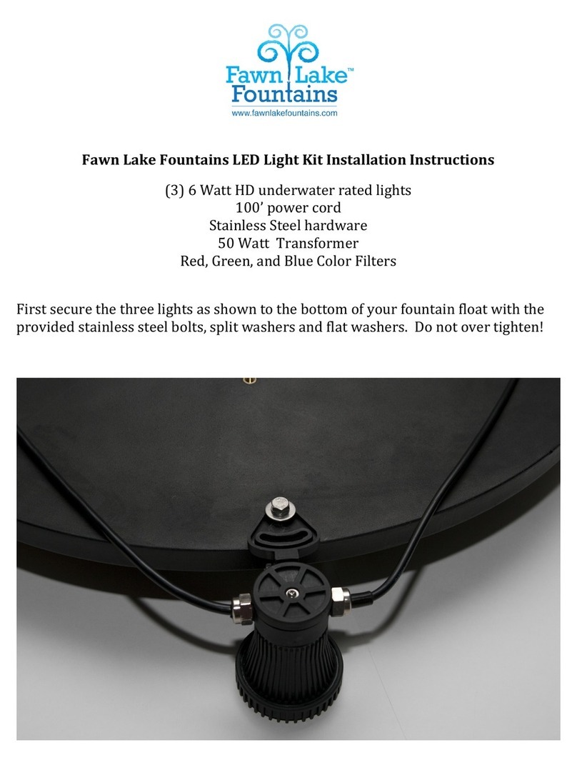Fawn Lake Fountains LED Light Kit installation instructions