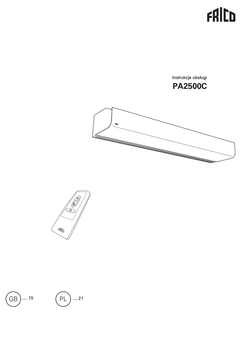 Frico PA2500C Series User manual