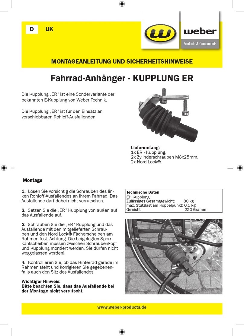 Weber HITCH E Original instructions