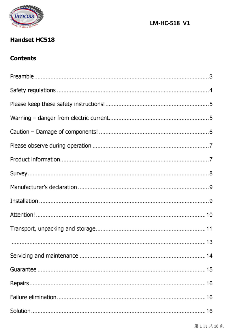 limoss HC518 User manual