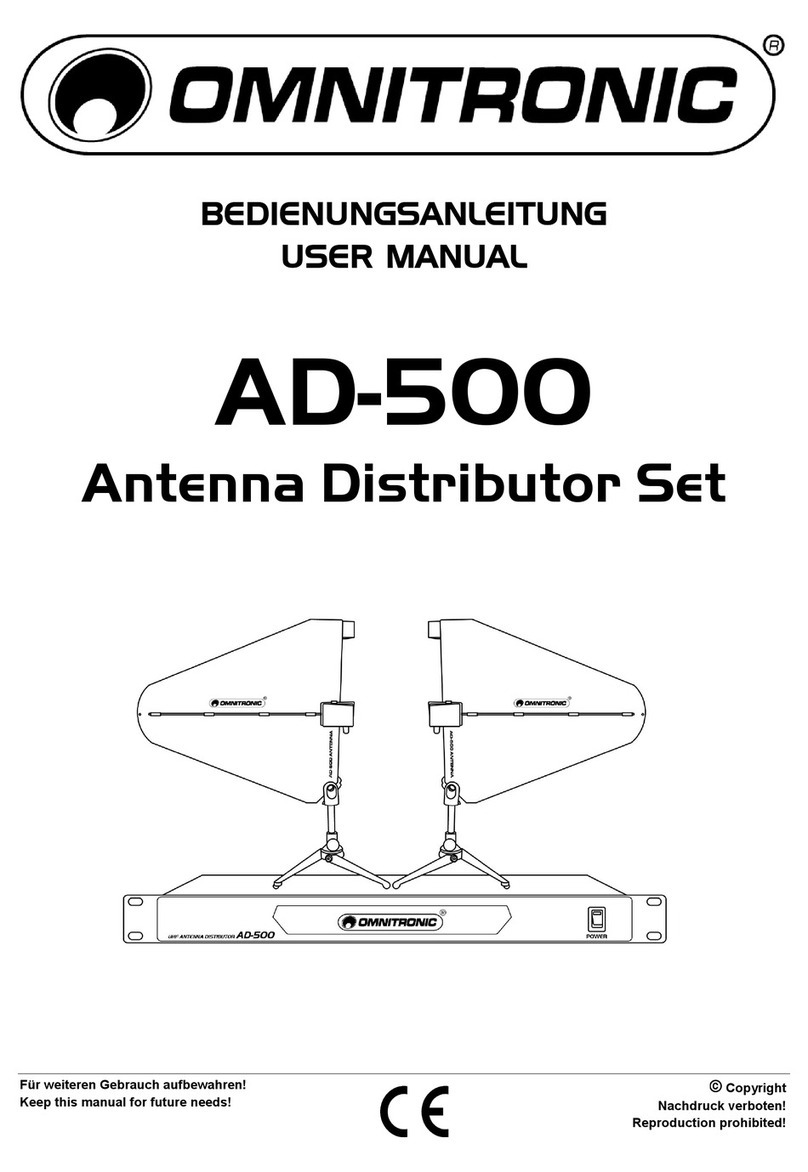 Omnitronic AD-500 User manual