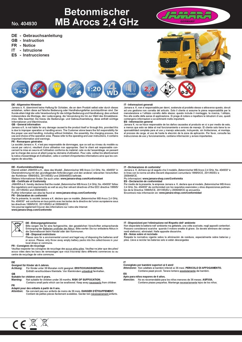 Jamara MB Arocs 2,4 GHz User manual
