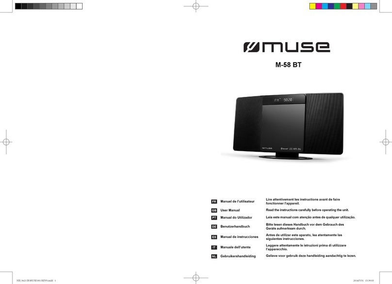 Muse M-58 BT user manual