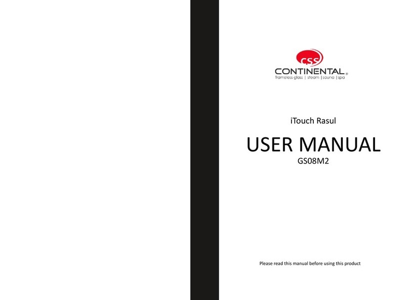 CSS CONTINENTAL iTouch Rasul GS08M2 User manual