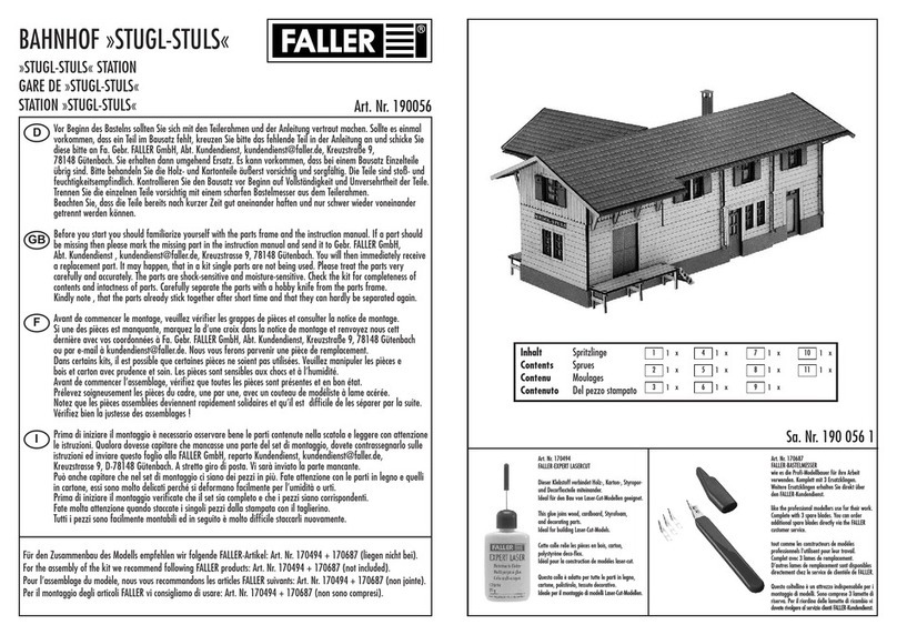 Faller Station STUGL-STULS User manual