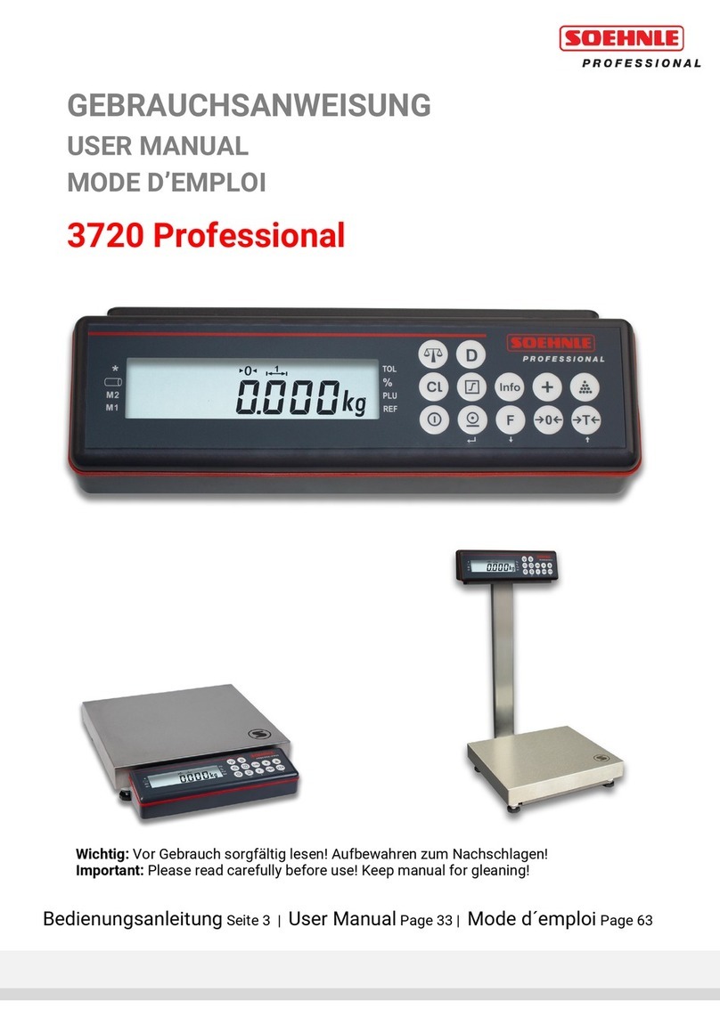 Soehnle Professional 3720 Professional user manual
