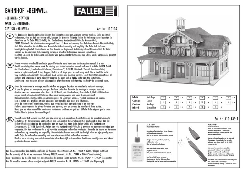 Faller Station BEINWIL User manual