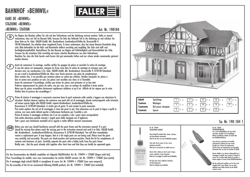 Faller Station BEINWIL User manual