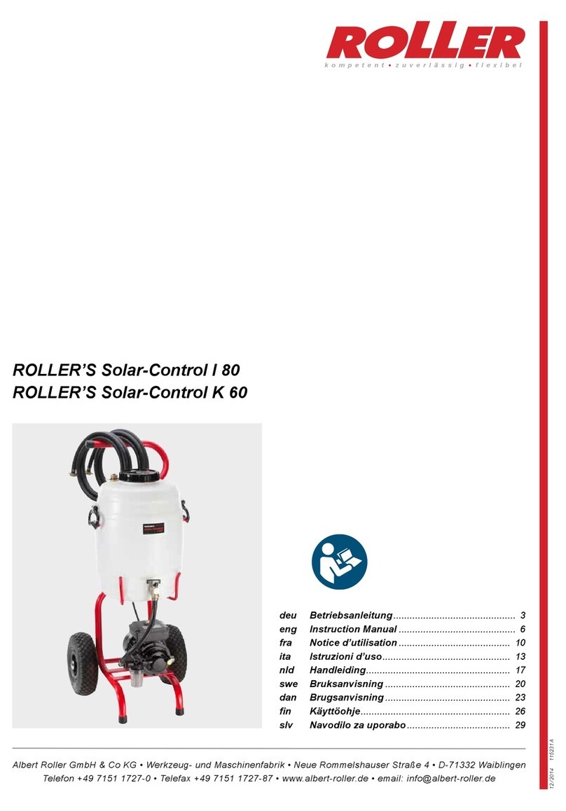 Roller Solar-Control I 80 instruction manual