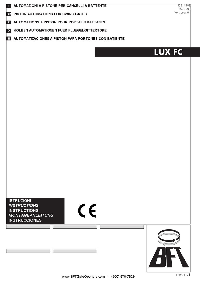 BFT LUX FC instructions