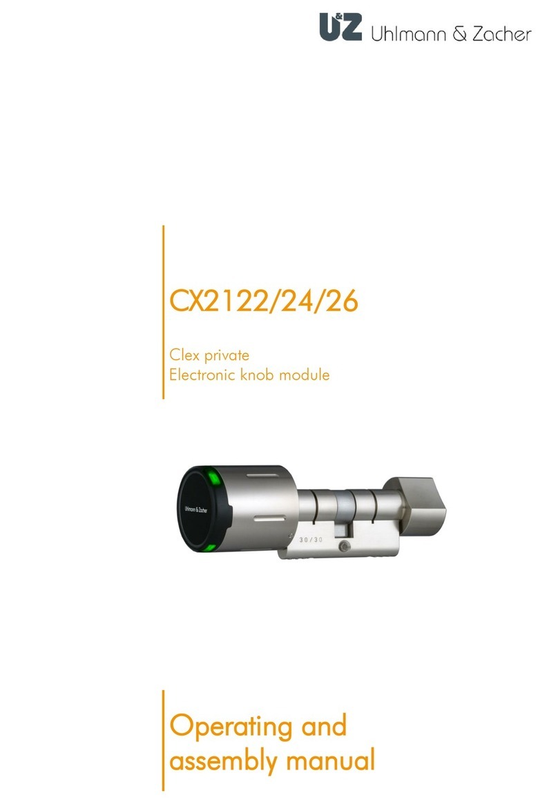uhlmann & zacher Clex private CX2122 Operating and assembly manual