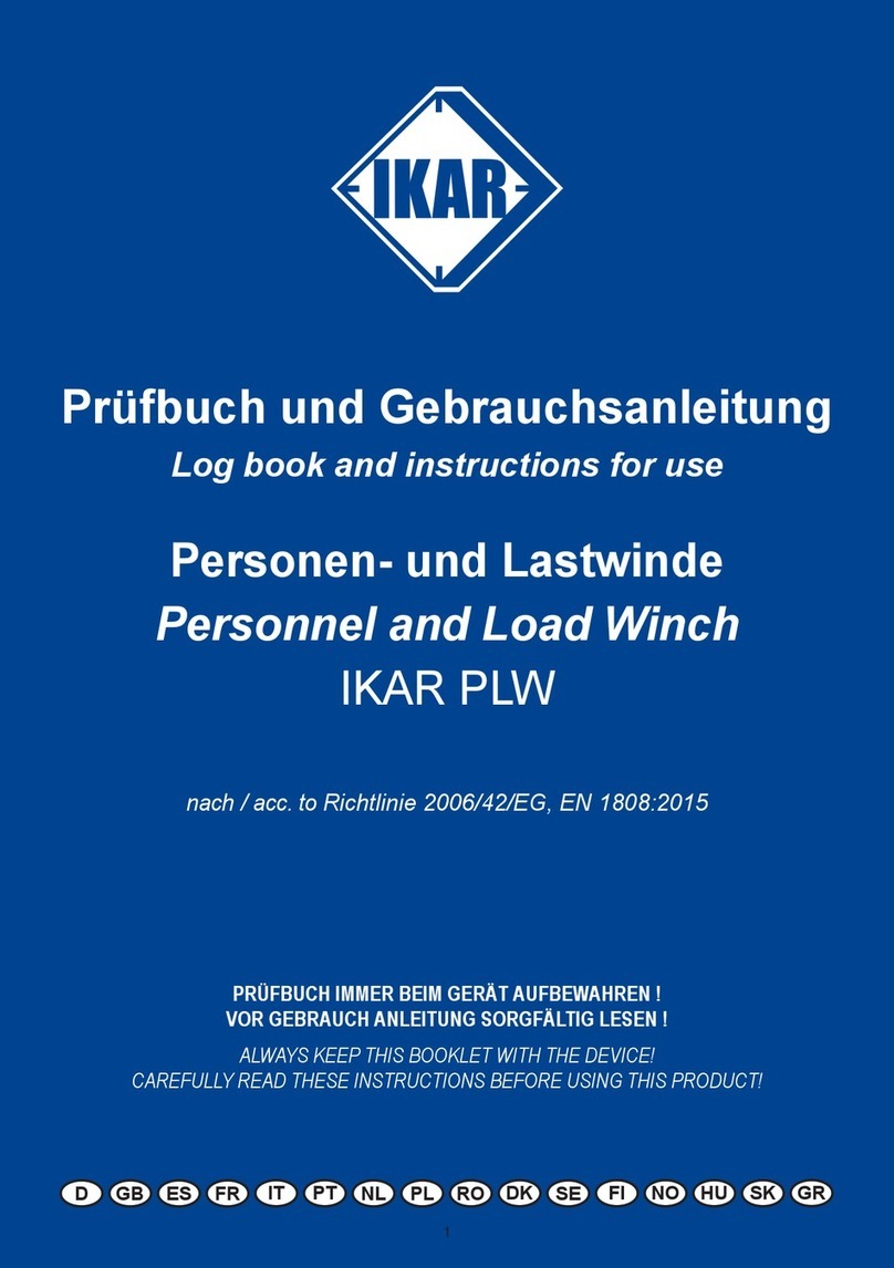 IKAR PLW Log book and instructions for use