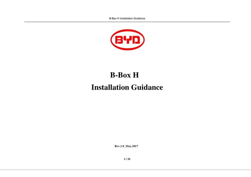 BYD B-Box H Installation guidance