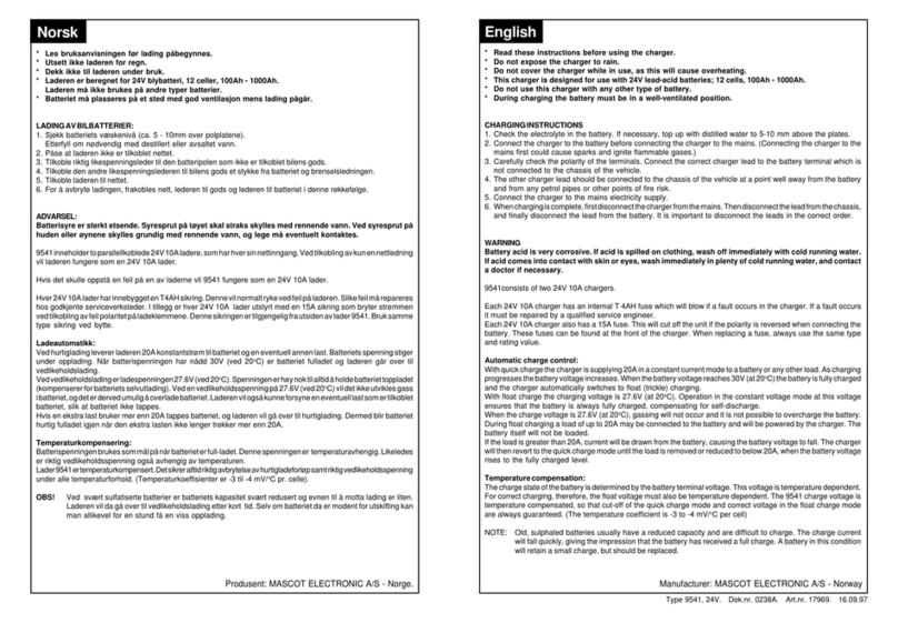 MASCOT 9541 Instructions for use