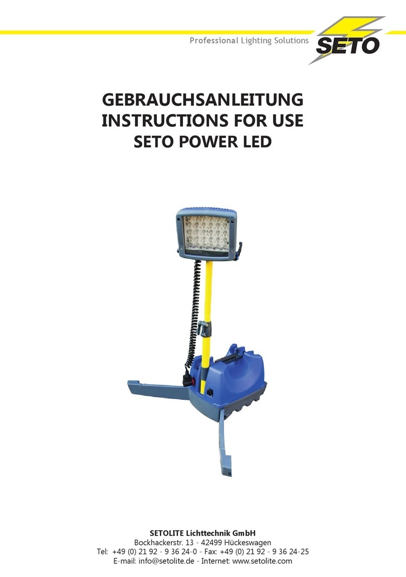 Seto POWER LED Instructions for use