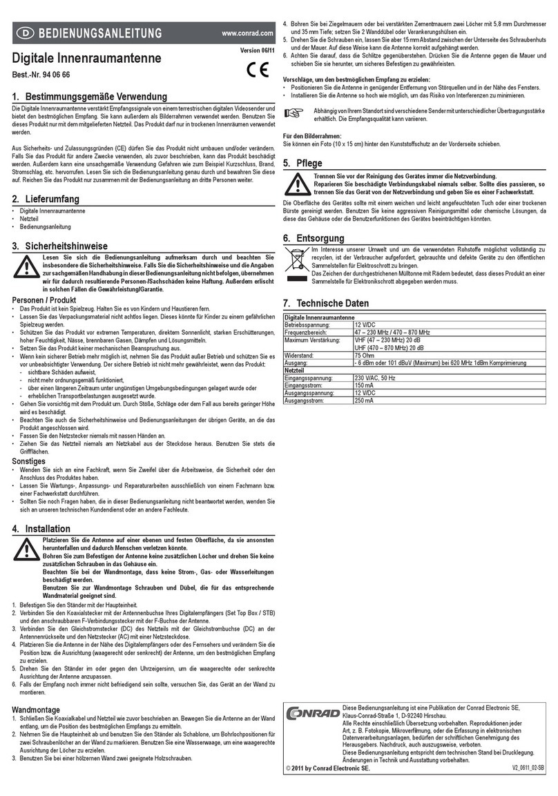 Conrad 94 06 66 operating instructions Conrad 94 06 66 operating instructions