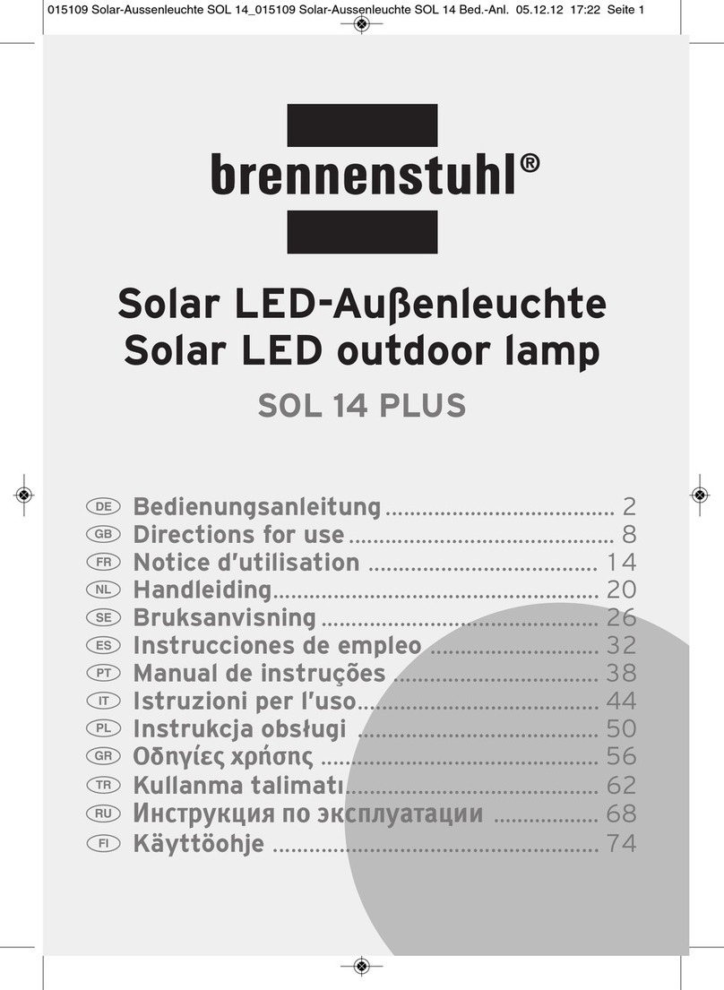 brennenstuhl SOL 14 PLUS Directions for use