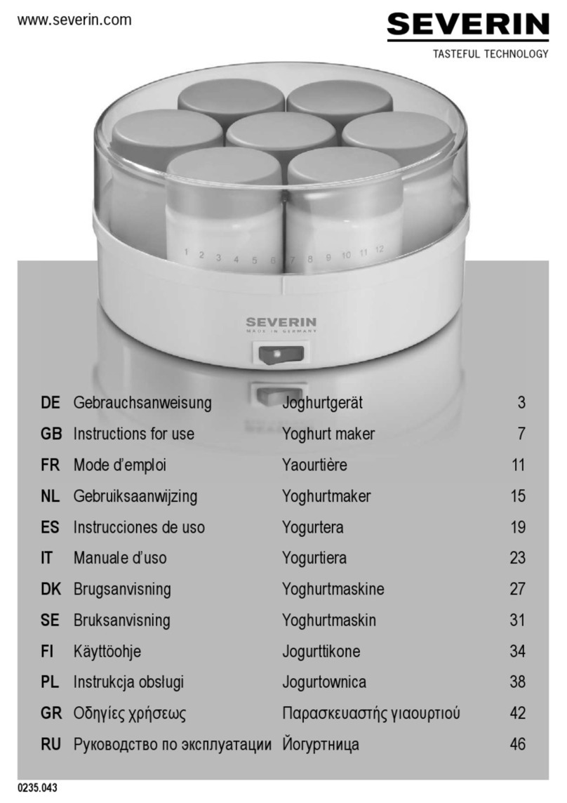 SEVERIN JG 3516 User manual