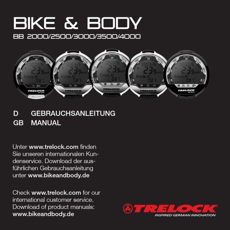 Trelock BIKE & BODY Series User manual Trelock BIKE & BODY Series User manual