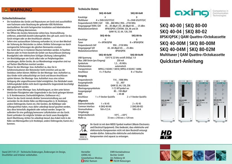 axing SKQ 40-00 User manual