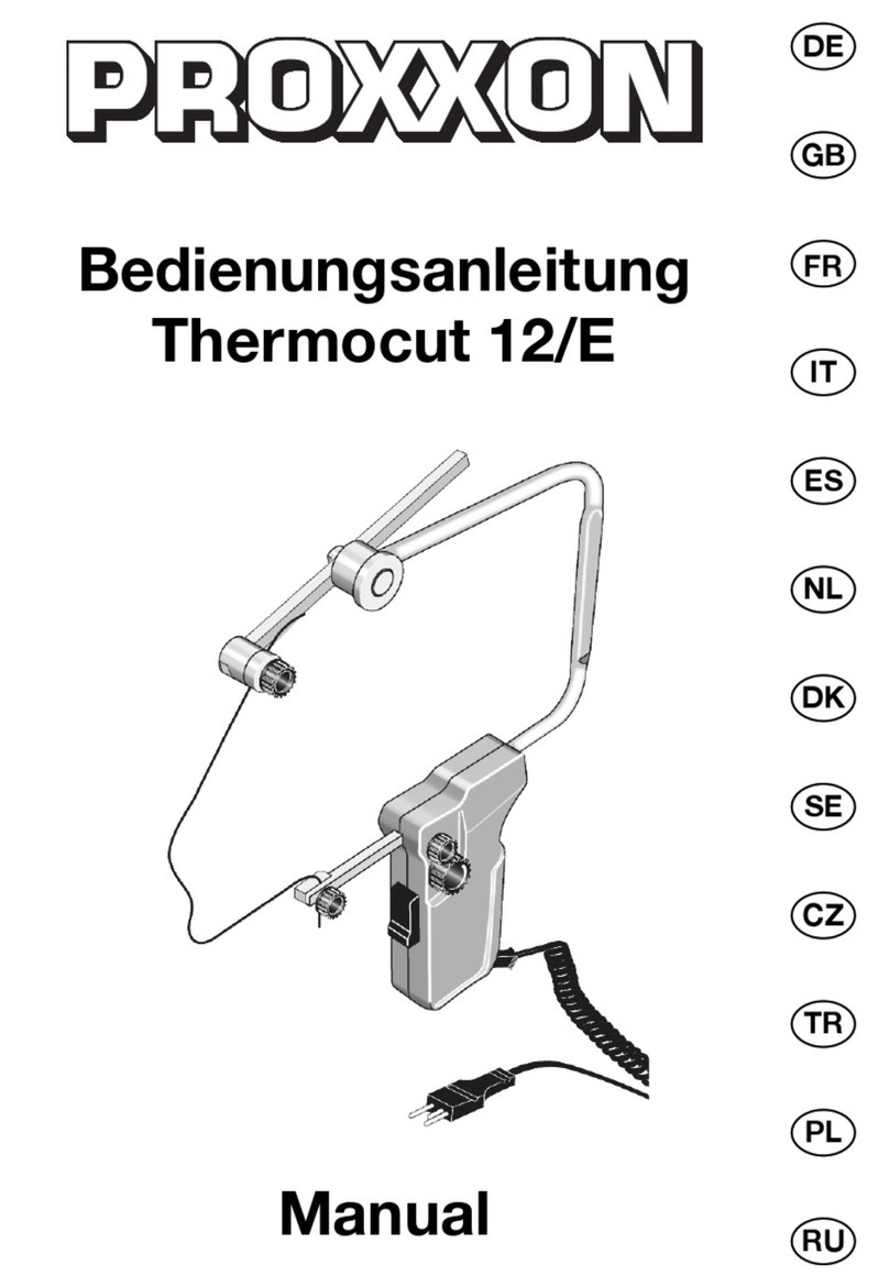 Proxxon Thermocut 12/E manual