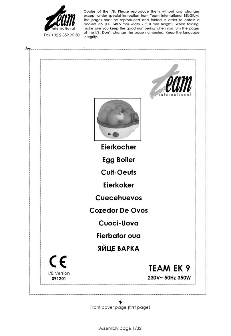 Team International TEAM EK 9 user manual
