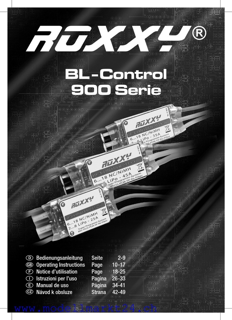 Multiplex ROXXY BL-Control 925-6 User manual