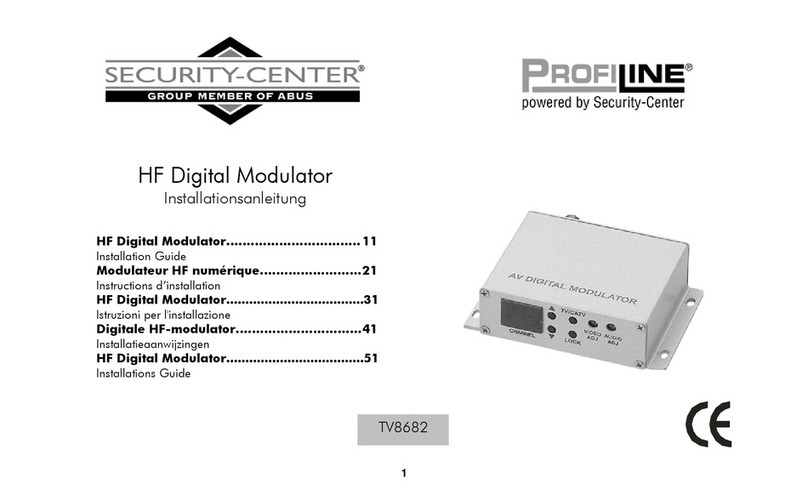 Security-Center Profiline TV8682 installation guide