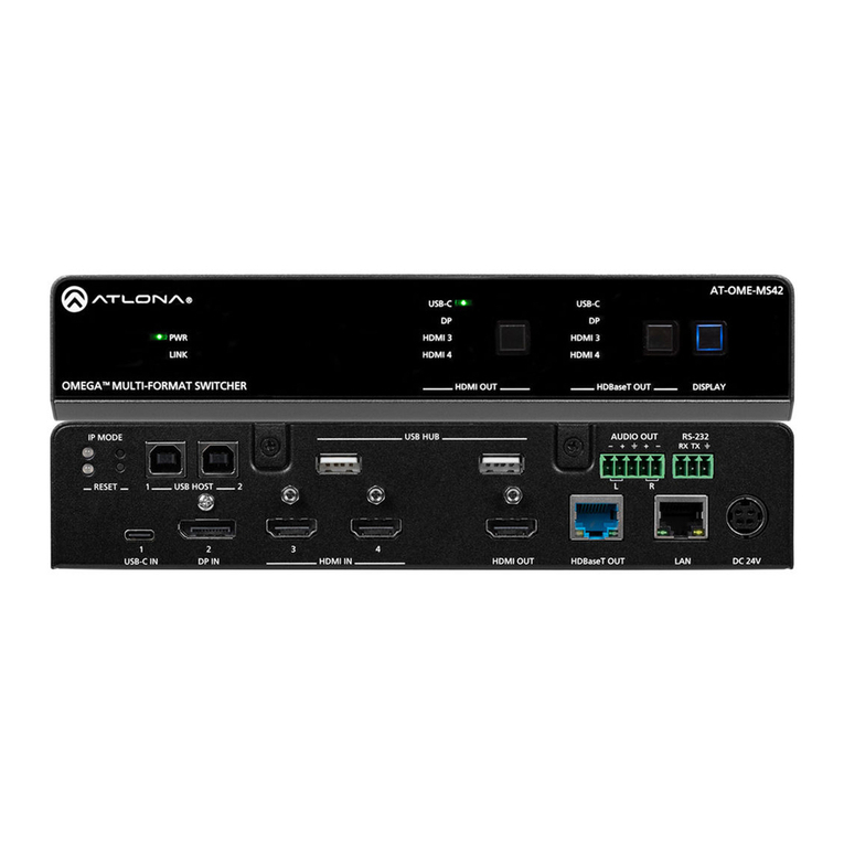Atlona Omega AT-OME-MS42 User manual