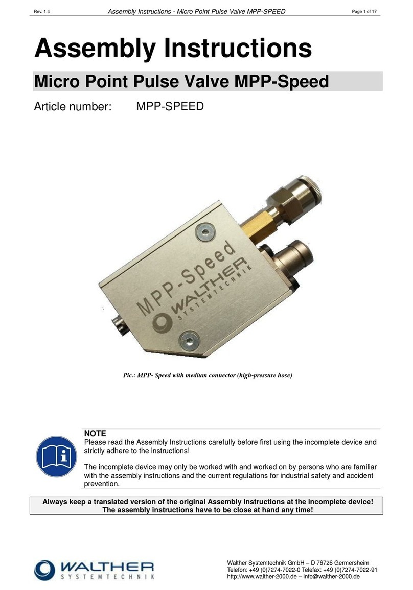 Walther Systemtechnik MPP-SPEED User manual