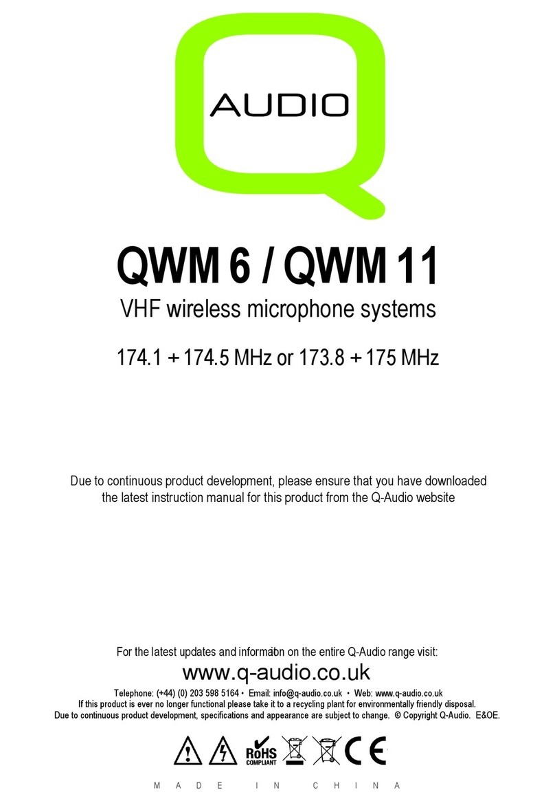 Q-Audio QWM 6 manual