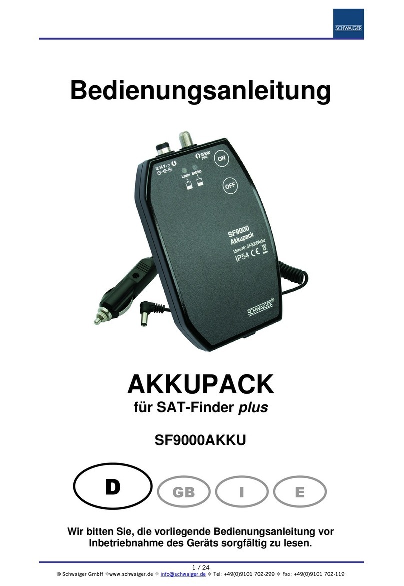 Schwaiger Akkupack SF9000 operating instructions