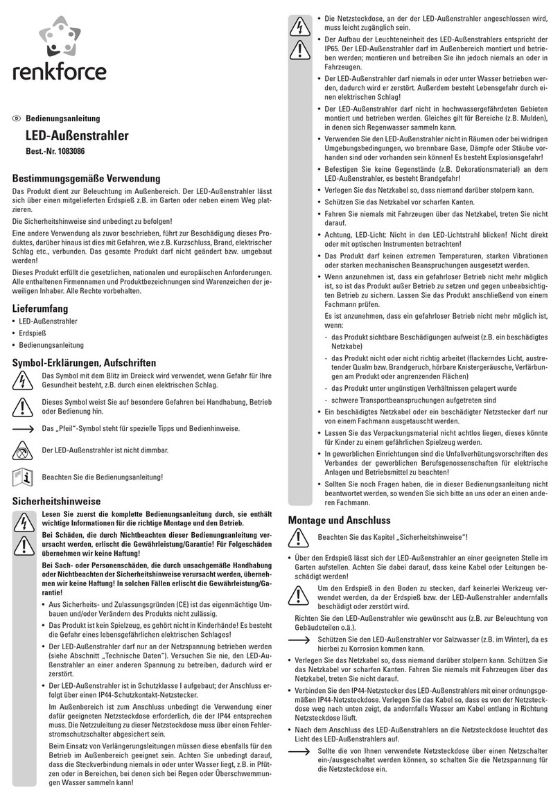 Renkforce 1083086 operating instructions