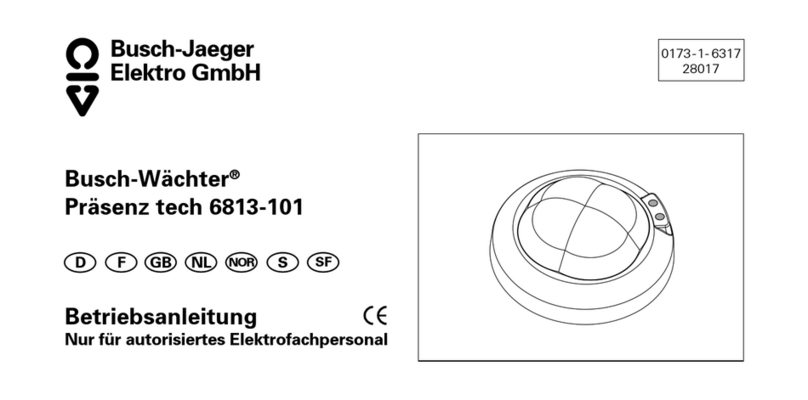 Busch-Jaeger Prasenz tech 6813-101 manual