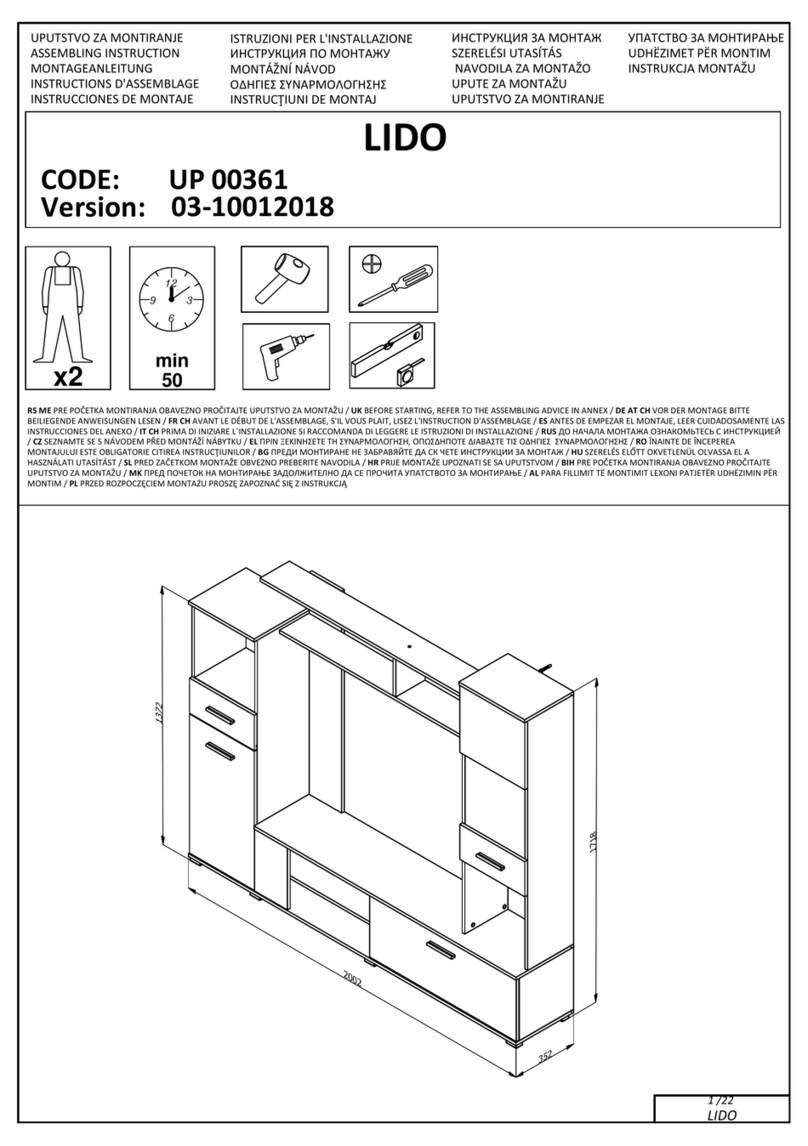 Regal LIDO Assembling Instruction Regal LIDO Assembling Instruction