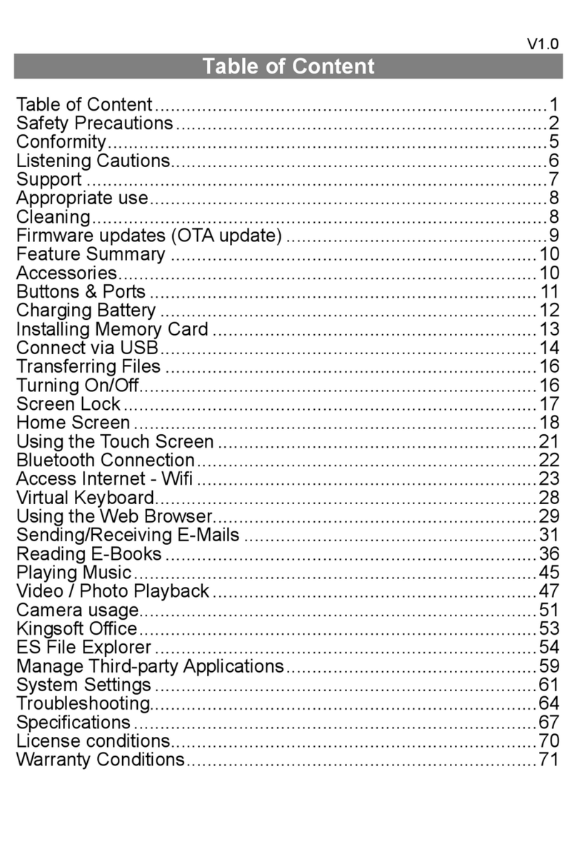 Odys Junior TAB 8 Pro user manual