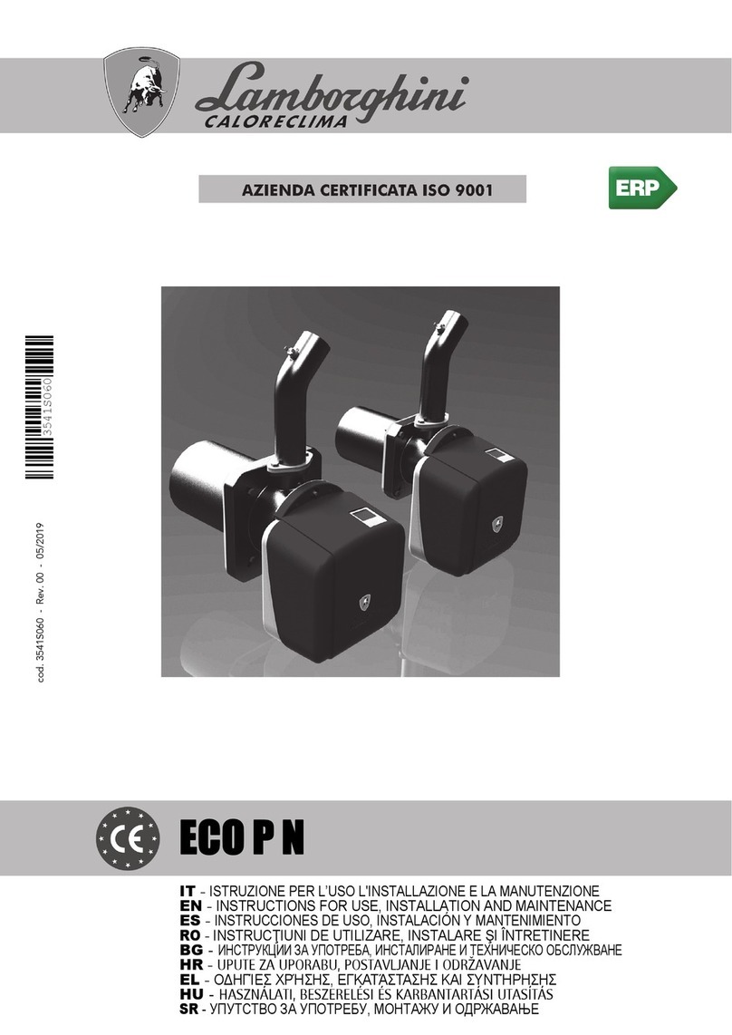 LAMBORGHINI ECO P N Series Instructions for use, installation and maintenance