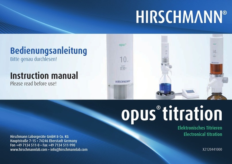 Hirschmann Opus Titration User manual