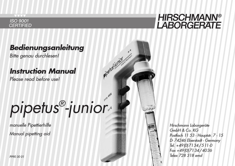 Hirschmann Pipetus-Junior instruction manual