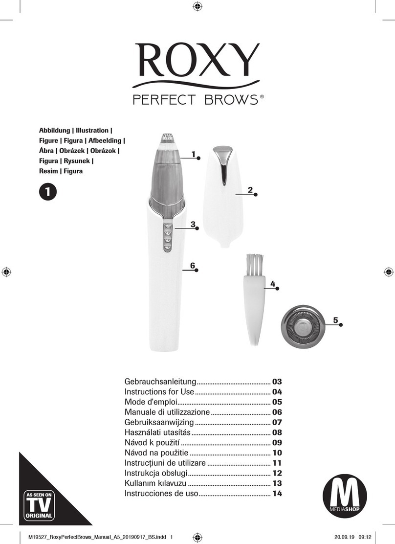 MediaShop Roxy Perfect Brows Instructions for use